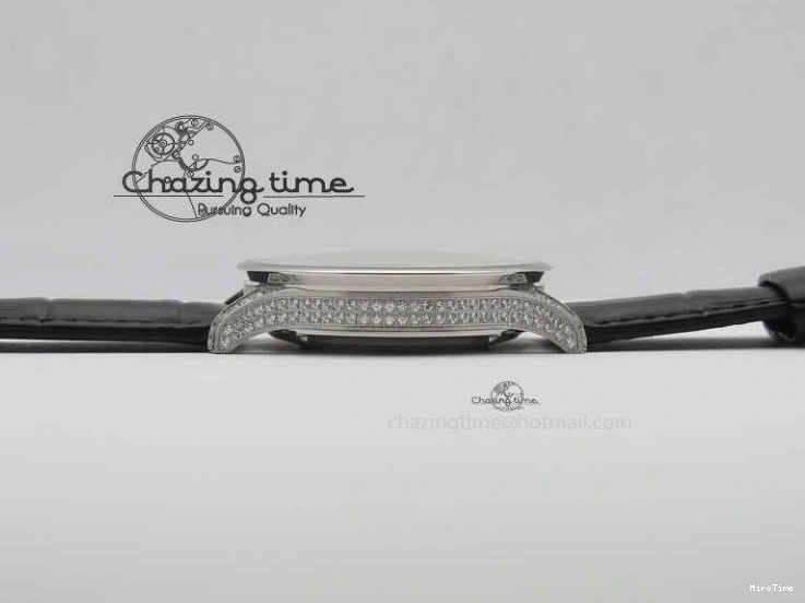 MIROTIME 0415 Portuguese IW3714 Diam ZF V2 1:1 Best Edition Black Dial On Black Leather Strap A79350 (Slim Movement) Lightweight 7245